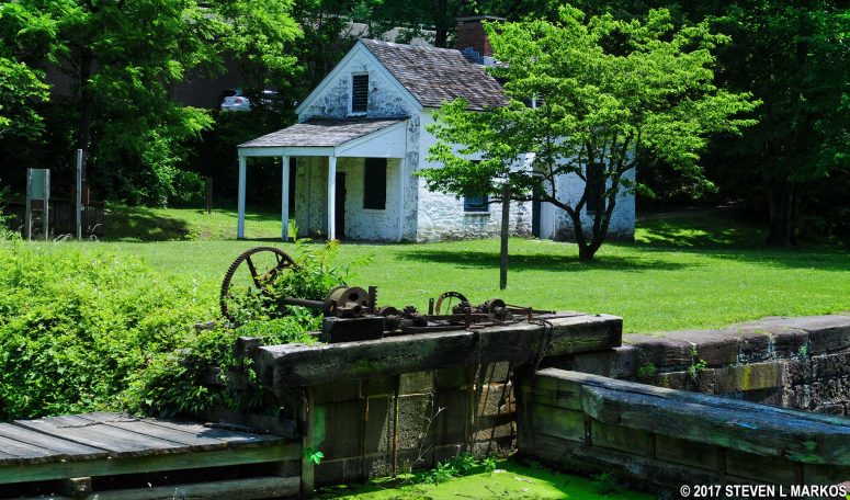 Drop gate hardware of Lock 7 on the Chesapeake and Ohio Canal