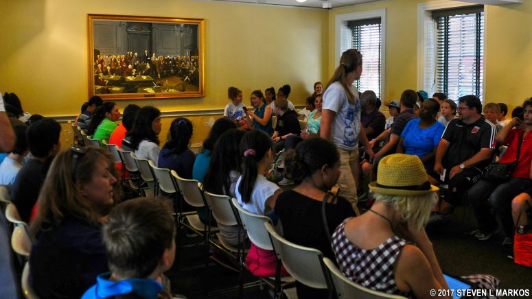 Tour begins in the East Wing of Independence Hall