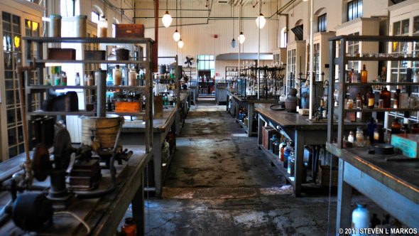 Inside the Chemistry Laboratory at Thomas Edison National Historical Park
