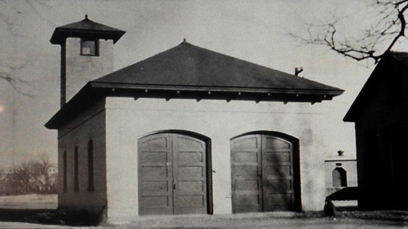 Photo of Fort Hancock's Firehouse 1 c. 1940