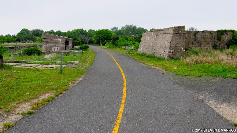 Heading south through the Sandy Hook Proving Grounds, Gateway National Recreation Area