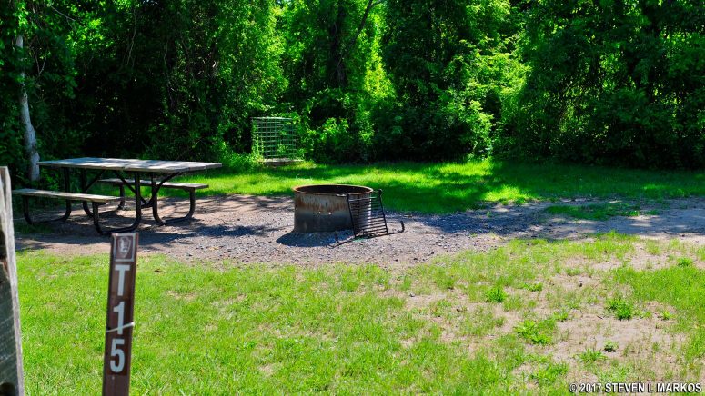 Tamarack Site T15 at Camp Gateway Brooklyn, Gateway National Recreation Area