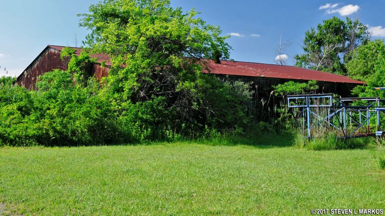 Old barn in the North Forty Natural Area at Floyd Bennett Field, Gateway National Recreation Area