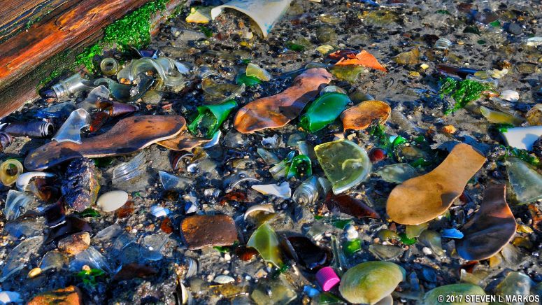 Shoes bottoms at Bottle Beach, Gateway National Recreation Area