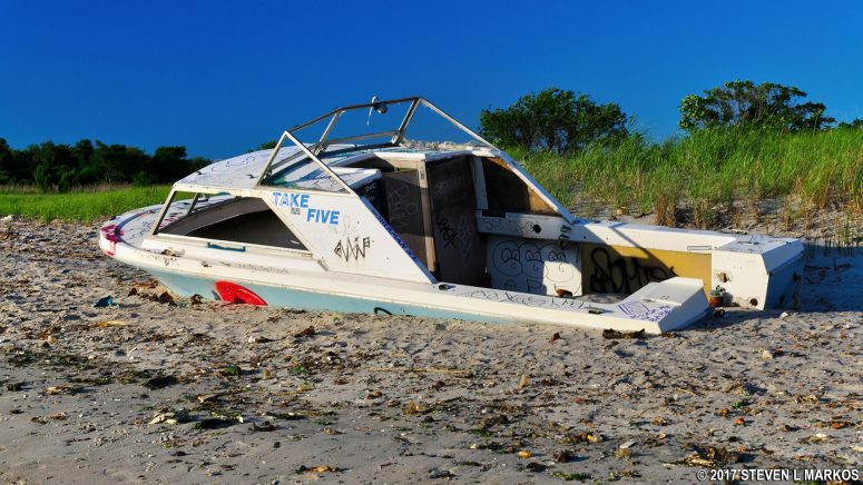 Another boat on Bottle Beach near Floyd Bennett Field, Gateway National Recreation Area