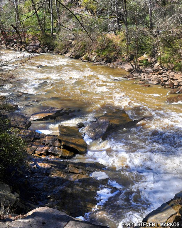 Rapids on Vickery Creek below the Vickery Creek Dam in Roswell, Georgia