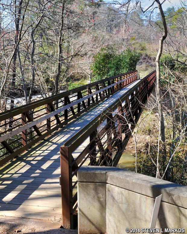 Bridge over Vickery Creek at Oxbo Road, part of the Historic Roswell Trail