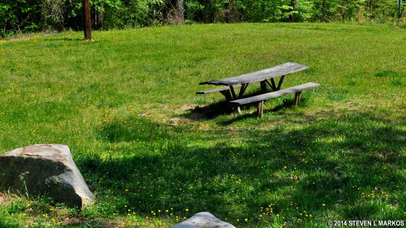 Picnic area in the Gold Branch Unit of Chattahoochee River National Recreation Area
