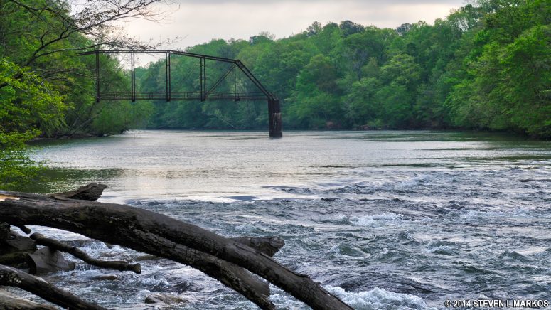 Ruins of the Jones Bridge on the Chattahoochee River (photo from 2014)