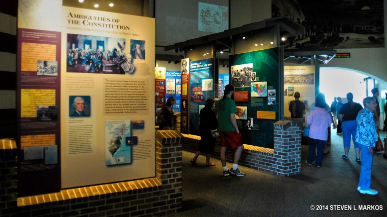 Museum exhibits at Fort Sumter Visitor Center, Fort Sumter and Fort Moultrie National Historical Park