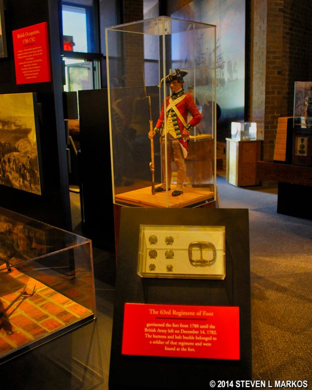 American Revolution-era exhibit at the Fort Moultrie Museum, Fort Sumter and Fort Moultrie National Historical Park