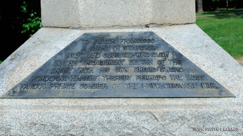 Inscription on the American Cavalry Monument, Guilford Courthouse National Military Park