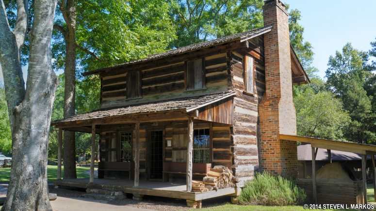 Logan Log Cabin, site of Living History events at Ninety Six National Historic Site