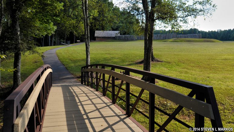 The Historical Trail leads from the Ninety Six National Historic Site Visitor Center to Stockade Fort