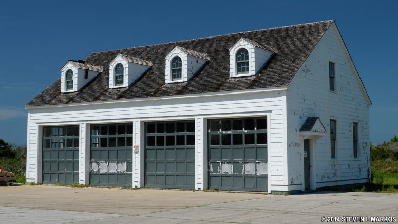 Coast guard garage in the Cape Lookout Village Historic District