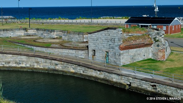 The Water Battery as seen from Battery Gatewood at Fort Monroe National Monument
