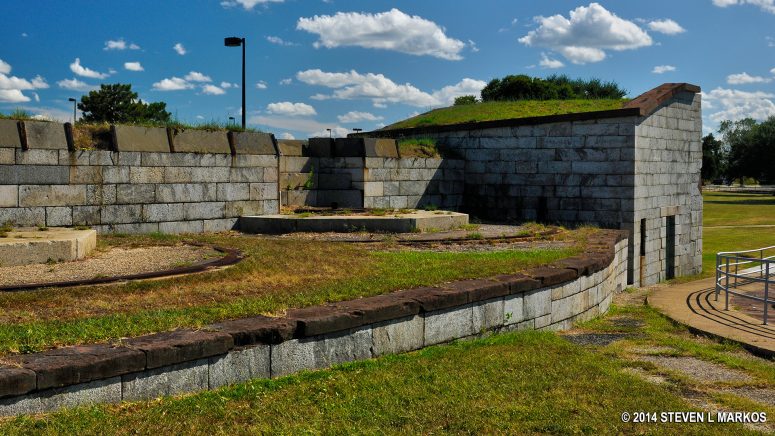 The Water Battery gun mounts, Fort Monroe National Monument