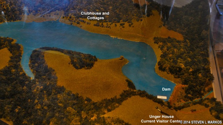 Model map of Lake Conemaugh