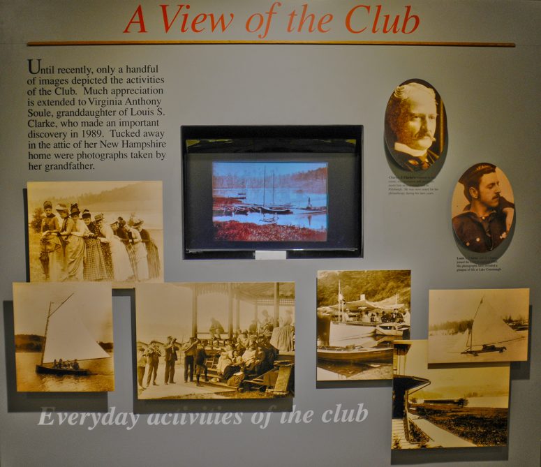 Newly discovered photos of Lake Conemaugh activities on display at the Johnstown Flood Museum inside the Visitor Center at Johnstown Flood National Memorial