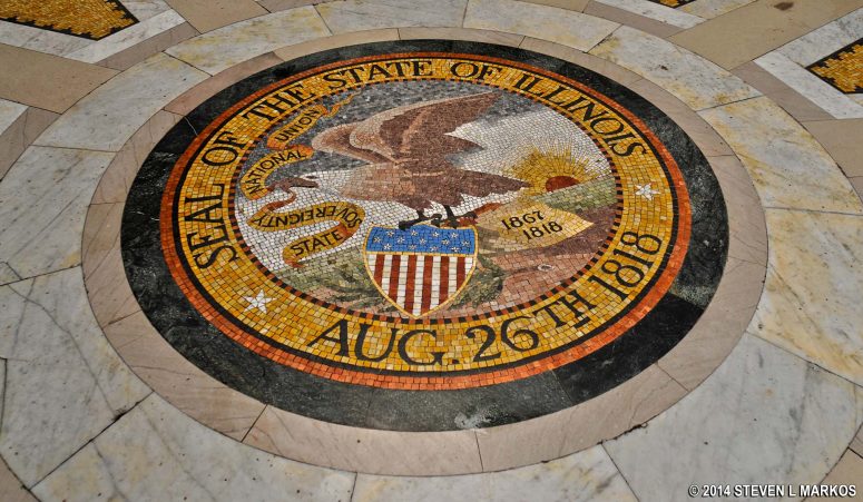 Floor of the Illinois Memorial at Vicksburg National Military Park