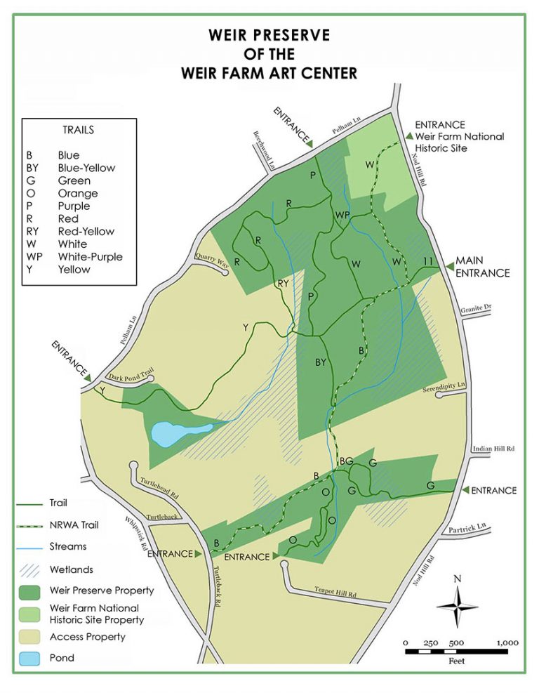 Weir Farm National Historic Site PARK MAP