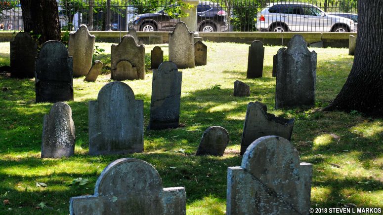 Tombstones in Boston Common’s Central Burying Ground