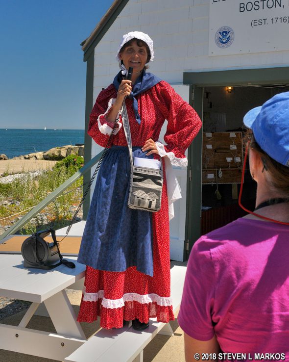 Sally Snowman, longtime lightkeeper at Boston Light on Little Brewster Island, Boston Harbor Islands National Recreation Area