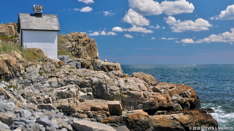 Boston Lighthouse's Oil House on Little Brewster Island, Boston Harbor Islands National Recreation Area