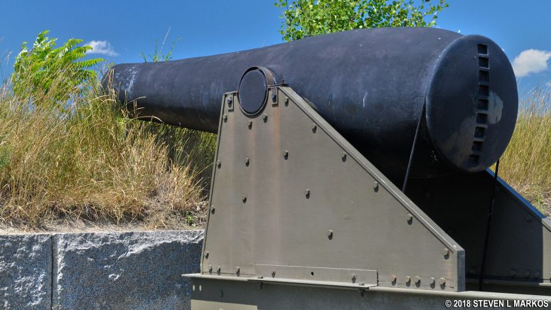 Rodman cannon at Fort Warren