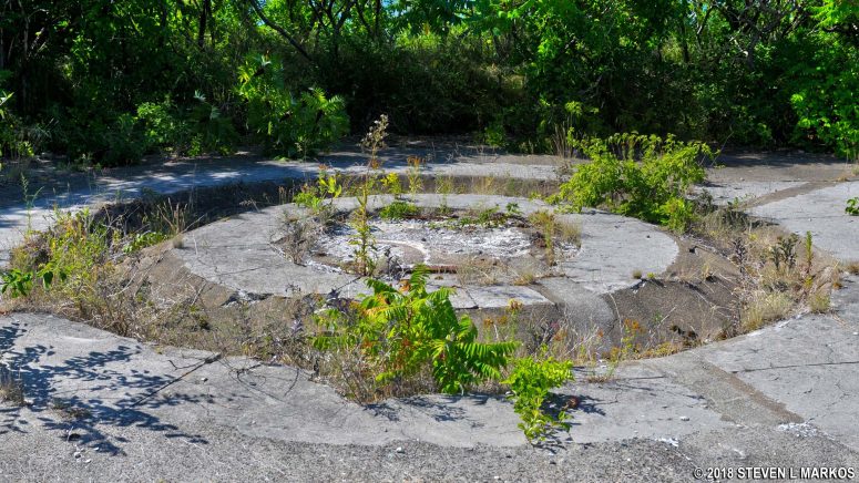 Gun emplacement of Battery Whipple on Lovells Island, Boston Harbor Islands National Recreation Area