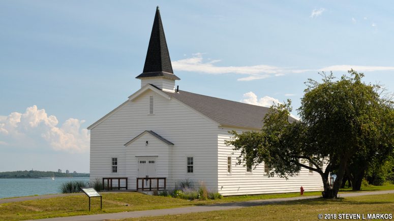 Fort Andrews Chapel on Peddocks Island, Boston Harbor Islands National Recreation Area