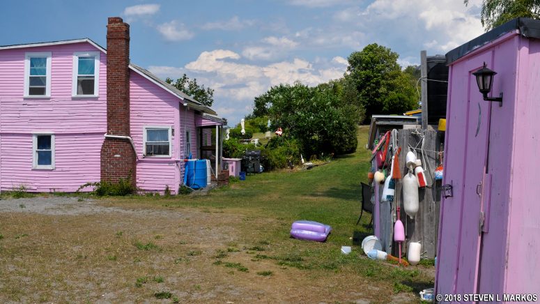 Cottages at the Middle Head section of Peddocks Island, Boston Harbor Island National Recreation Area