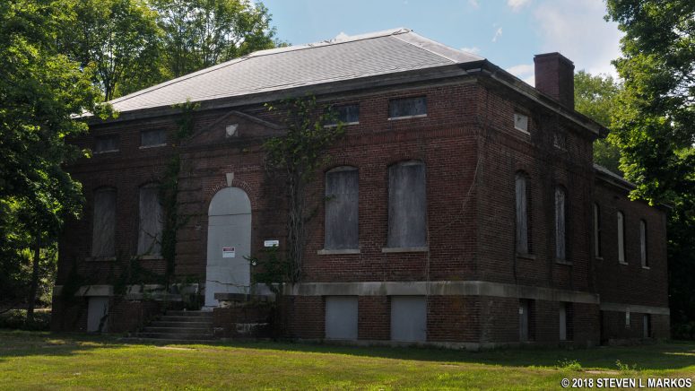 Gym at Fort Andrews on Peddocks Island, Boston Harbor Islands National Recreation Area