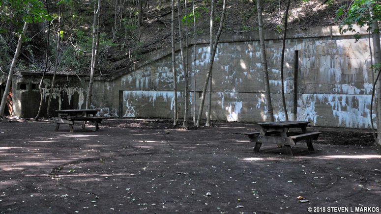 Pit B of Battery Whitman at Fort Andrews on Peddocks Island, Boston Harbor Islands National Recreation Area