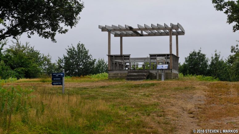 Gazebo on the trail to the southern end of Cathleen Stone Island, Boston Harbor Islands National Recreation Area