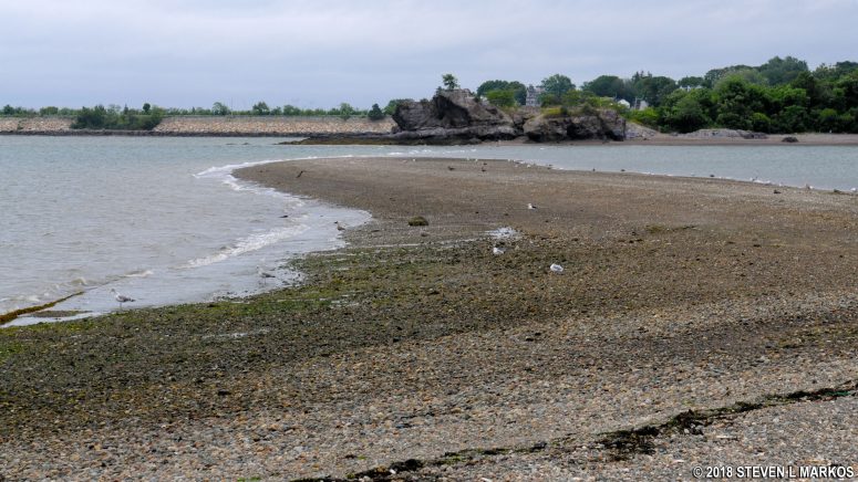 Cathleen Stone Island Spit connects to Quincy, Massachusetts