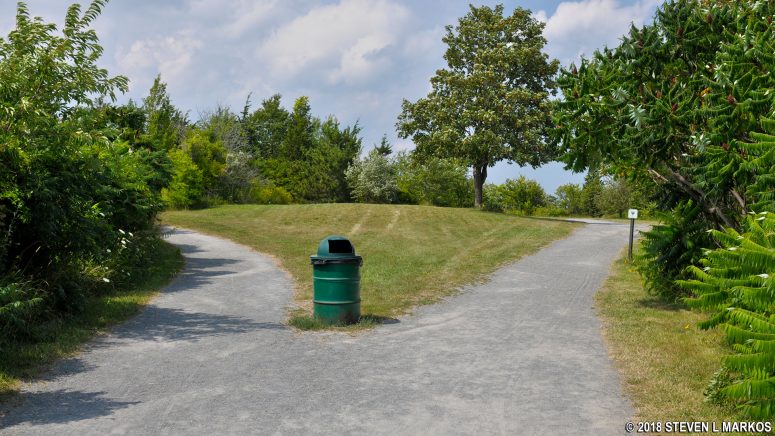 Start of the North Loop at Web Memorial Park, Boston Harbor Islands National Recreation Area