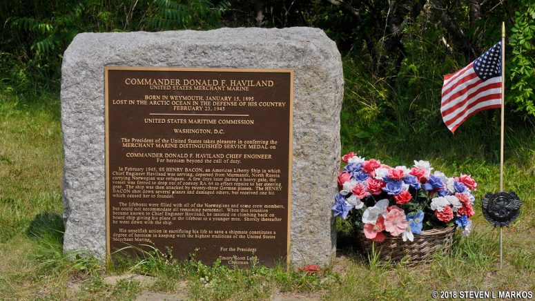 Donald Haviland Memorial at Web Memorial Park, Boston Harbor Islands National Recreation Area