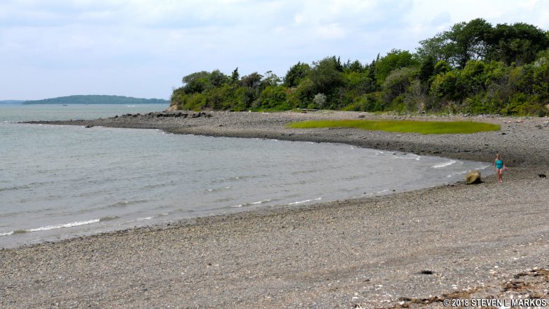 Cove on the northwest side of Web Memorial Park, Boston Harbor Islands National Recreation Area