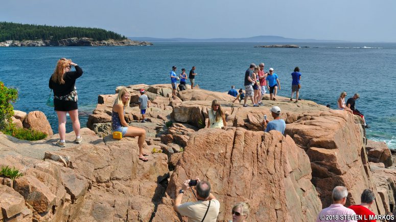 Rocks to the left of Acadia National Park's Thunder Hole