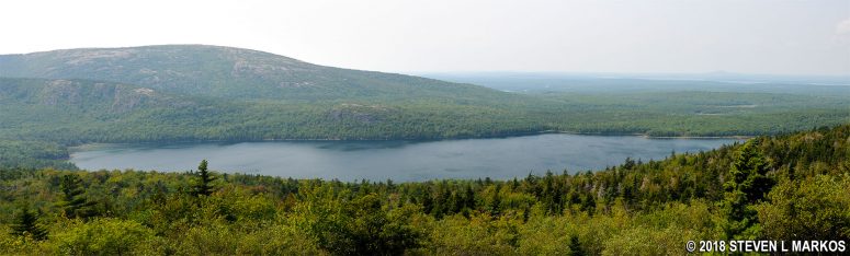 Panoramic view of Eagle Lake in Acadia National Park (click to enlarge)