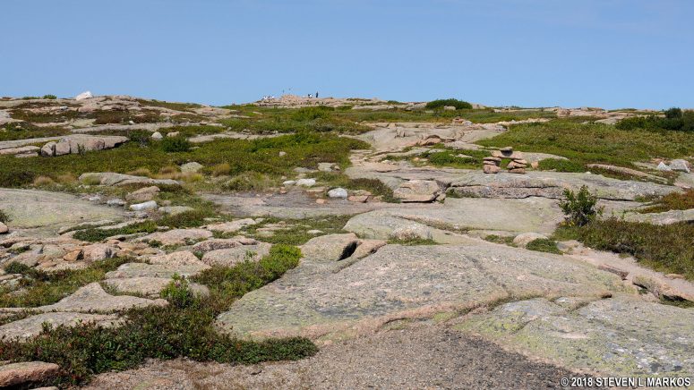 View from the southern end of the top of Sargent Mountain, Acadia National Park