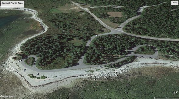 Seawall Picnic Area (click to enlarge)