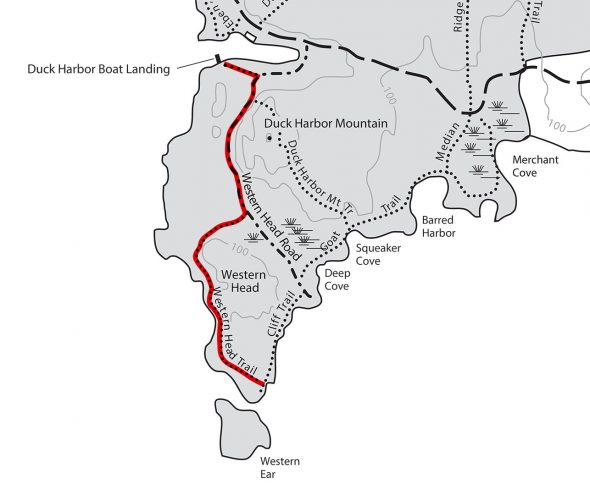 Western Head Trail map (click to enlarge)
