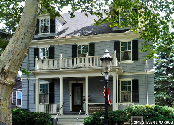 Kennedy home on Beals Street in Brookline, Massachusetts
