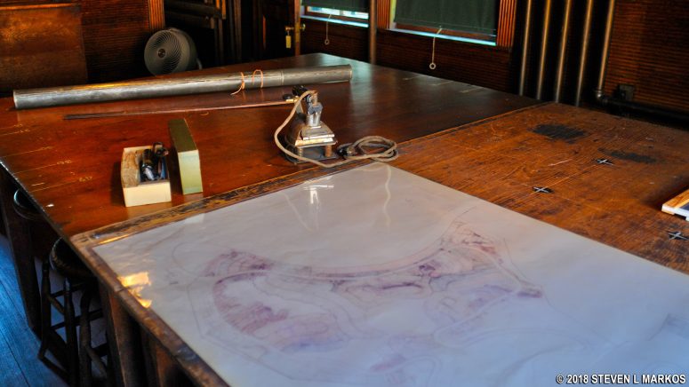 Olmsted blueprint office, Frederick Law Olmsted National Historic Site