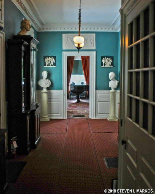 Blue Entry to the Longfellow House in Cambridge, Massachusetts, Longfellow House – Washington’s Headquarters National Historic Site