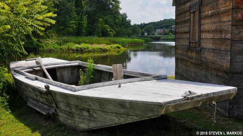 Boat typical of those used to transport iron products on the Saugus River