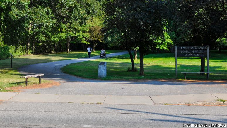 Francis Gate Park / Lowell Heritage State Park entrance, Lowell, Massachusetts