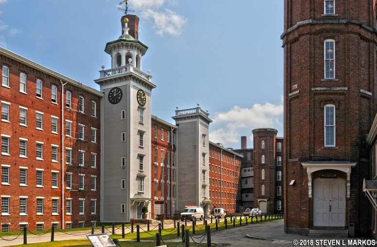 Courtyard area of Boott Cotton Mills, Lowell National Historical Park
